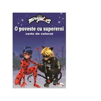 O poveste cu supereroi. Carte de colorat