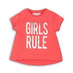 Tricou mesaj Girls Rule copii fete, Minoti