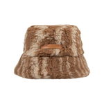 Stella McCartney STELLA MCCARTNEY Woodgrain Teddy Jacquard Bucket Hat Brown, Stella McCartney