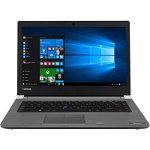 Laptop ultraportabil Toshiba Tecra A40-C-1DF cu procesor Intel® Core™ i5-6200U pana la 2.80 GHz, Skylake, 14", Full HD, 8GB, 256GB SSD, Intel HD Graphics, Microsoft Windows 10 Pro, Gri