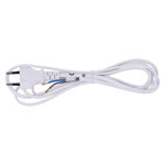 Cablu de alimentare cu stecher Emos, 2 x 0.75 mm2, alb, 3 m, Emos