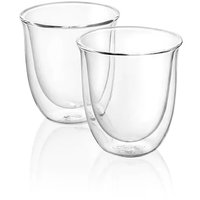 Set 2 Pahare Cappuccino De Longhi DLSC311 2x270ml Sticla Termorezistenta Perete Dublu Transparent