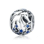 Talisman din argint 925 blue star unicorn, BijuteriidinArgint.ro