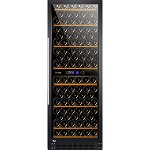 Racitor de vinuri VORTEX VWC27SBK02G, 132 sticle, H 162.5 cm, Clasa G, negru