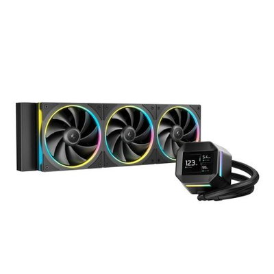 Cooler procesor lichid 360 AIO DeepCool LCD ARGB LM360 3 x