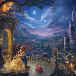 Puzzle Schmidt - Thomas Kinkade: The Beauty and the Beast, Dancing in the Moonlight, 1000 piese