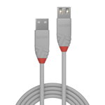 Cablu Date USB-A 2.0 -  USB-A 2.0 2m Gri, Lindy