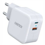 
        Incarcator rapid retea Choetech PD5002  USB-C si USB Power Delivery 38W 3A, Alb        Cod produs: 161026
      