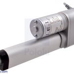 Actuator liniar LACT6P-12V-20 cu feedback 15.24cm Stroke, 12V, 1.27 cm s, Pololu