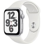 Apple Watch Series SE GPS, 44mm, Silver, Aluminium Case, White Sport Band