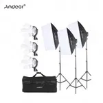 Kit 3 softbox , geanta transport, soclu 4 becuri plus 12x bec 150W, OEM