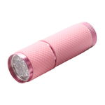 Lampa pentru unghii LED/UV, lanterna, 9 becuri, pink, 