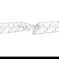 Gossi padoc pentru caini, negru, 28 m2, otel, Gossi