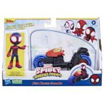 Spidey si prietenii extraordinari. Set motocicleta si figurina Miles Morales 10 cm, 