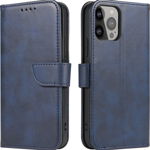 Hurtel Magnet Case elegancki futerał etui pokrowiec z klapką i funkcją podstawki iPhone 13 niebieski, Hurtel