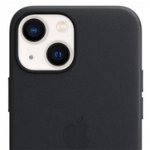 Husa de protectie Apple pentru iPhone 13 mini, Leather Case with MagSafe, Midnight