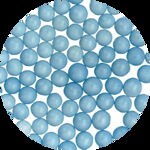 Perle Zahar Bleu Mate O 4 mm, 1.2 Kg