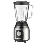 Blender Electric Cu Putere De 600 W, Rasnita Inclusa, Tensiune 220-240 V, Capacitate De 1.5 L, Cablu Alimentare 1.2 M, Cutite Din Inox, 2 Viteze, Negru/gri, KlaussTech