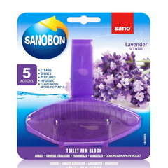 Odorizant solid pentru vasul toaletei, Sano Bon Lavanda, 55g, Sano