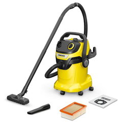 Aspirator umed/uscat Karcher KWD 5 V-25/5/22, 1100 W, 25 L (Negru/Galben), Karcher