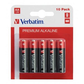 Baterii Verbatim Alkaline AA, 10 buc