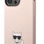 Protectie Spate Karl Lagerfeld Liquid Choupette pentru Apple iPhone 14 Pro Max (Roz)