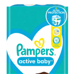 Scutece Pampers Active Baby Jumbo Pack, Marimea 3, 6 -10 kg, 70 buc, Pampers