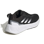 adidas Performance, Pantofi cu insertii de plasa pentru alergare Questar, Negru stins, Argintiu, 5