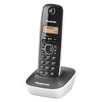 Telefon DECT alb/negru, KX-TG1611FXW, Panasonic, Panasonic