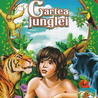 Carte de colorat A4 cu povesti si abtibilduri - Cartea junglei, EUROBOOK