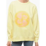 RODEBJER Brushed Cotton Crew-Neck Ilse Sun Sweatshirt With Front Prin Yellow, RODEBJER