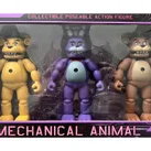 Set 3 figurine Five Nights at Freddy's cu proiectie personaj, 18 cm, OEM