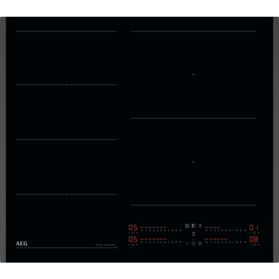 Plita AEG Plita cu Inductie Incorporabila 4 Zone de Gatit 60 cm Negru Control Slider Touch, FlexiBridge, Booster, Conectivitate Hota
