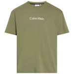 CALVIN KLEIN, Tricou regular fit din bumbac organic cu logo, Grej
