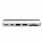 Hub USB-C dublu Satechi pentru Surface Pro 9, argintiu
