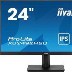 IIYAMA Monitor IPS LED Iiyama ProLite 23.8 XU2492HSU-B6, Full HD (1920 x 1080), HDMI, DisplayPort, Boxe, 100 Hz, Negru, IIYAMA