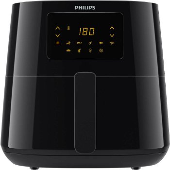 Friteuza cu aer cald Philips Airfryer Essential Collection HD9270/90, capacitate 6.2 L, afisaj digital, 7 setari presetate, Dimensiune XL, display digital, Tehnologie Rapid Air, functie de mentinere la cald, curatare usoara, negru