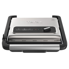Gratar electric Tefal - GC242D38, antiaderent, cu nervuri, argintiu