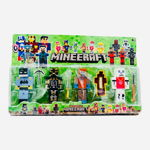 Set 4 figurine tip Minecraft +arme, 41×26cm, multicolor, +3ani