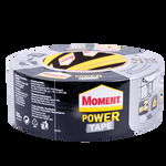 Banda adeziva, pentru reparatii, Moment Power Tape din polietilena si panza, argintiu, 48 mm x 50 m, Moment