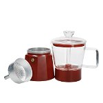 Ceainic roșu mocca din oțel inoxidabil 0,29 l La Cafetiere Verona - Kitchen Craft, Kitchen Craft