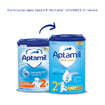 Lapte premium pentru copii de varsta mica 2-3 ani NUTRI-BIOTIK 2+, 800g, Aptamil, Aptamil Junior