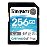 Card de Memorie SD Kingston Canvas GO Plus, 256GB, Class 10, Kingston