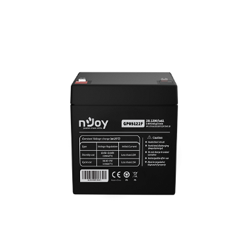 Acumulator nJoy GP05122F 12V 23.51W/cell Battery Model GP07122F Voltage 12V Power (1,65V/cell@15 min) 23.51W/cell Type VRLA - maintanance free Designed Floating Life 3~5 years Nominal Operating Temp. Range 25o C ± 3o C Terminal F2 terminal -Fasto, njoy
