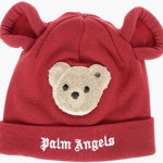 Palm Angels Virgin Wool Teddy Bear Beanie Red