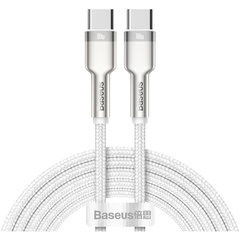 Cablu date Type-C Baseus 100W 480Mbps 2m alb CATJK-D02