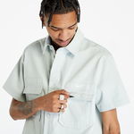 Cămașă Nike Life Woven Military Short-Sleeve Button-Down Shirt Light Silver/ White, Nike