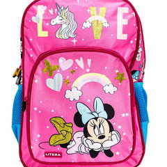 Rucsac primar 1 compartiment si buzunar 38x27x12 cm Minnie