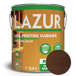 Lac pentru lemn Lazur 5080, wenge, pe baza de rasina alchidica, interior/exterior, 2.5 l, Azur