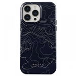 Husa de protectie Burga Dual Layer pentru iPhone 15 Pro, Drifting Shores Line Art